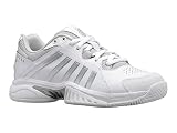 K-Swiss Performance Damen Receiver V Tennisschuh, White/Vapor Blue/Silver, 37.5 EU