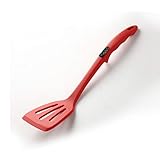 Spatel set Silikon Turner Spatula Hitzebeständige Küche Massiv Turner, Kelle und Fisch Spatula - Flexible & Non Stick Kochutensilien for Ei, Pfannkuchen, Steak (rot) (Color : A)
