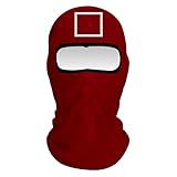 zebroau Squid Game Riding Face Cover, Modische Ski Kopfbedeckung für Männer Winddicht Thermische Winter Schal Maske Frauen Nackenwärmer Kapuze für Halloween Squid Game Fans R