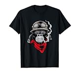 Albanien T-Shirt Gorilla Motorrad Fahrer Albaner Bik