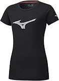Mizuno Damen Heritage RB Tee T-Shirt, Schwarz, L