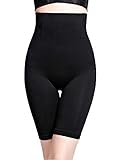 GARYOB Shapewear Damen Miederhosen Bauch Weg Figurformender Taillenformer Miederslip Miederpants Body Shaper (XXXXXL=EU50-52, Schwarz)