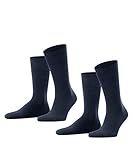 ESPRIT Herren Basic Easy 2-Pack M SO Hausschuh-Socken, Blickdicht, Blau (Marine 6120), 43-46 (2er Pack)