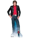 STAR CUTOUTS SC1381 Pappaufsteller Michael David Hasselhoff Knight Rider in Lebensgröße mit Mini-Aufsteller perfekt für 80er-Jahre-Partys, Fans und Events, 190 cm hoch, Pappe, Einheitsgröß