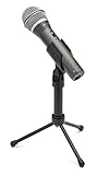 Samson Q2U - Dynamisches USB/XLR-Mikrofon für Heim-, Studio-, Mobil- und Bühnenaufnahmen - Schw