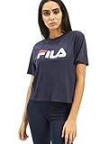 Fila Damen T-Shirts Line Cropped Vivika blau S