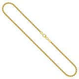 Goldkette, Zopfkette Gelbgold 375/9 K, Länge 75 cm, Breite 2.5 mm, Gewicht ca. 15.8 g, NEU