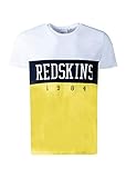 Redskins Herren Doves Calder T-Shirt, Weiß/NAV/Yello, S