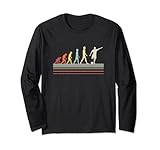 Fußball Kick Human Evolution Retro Vintage Style Lang
