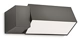 Philips Ecomoods ES-Wandaussenleuchte Border 1-flammig 23 W, anthrazit 169429316