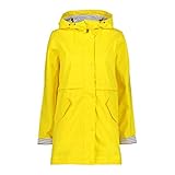 CMP Damen Regenjacke Woman Rain Jacket Fix Hood 30X9736 Yellow 48