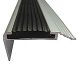 B-Ware 20 mm x 40 mm - 50 bis 190 cm Varianten in Silber Treppenwinkel Abdeckprofil Winkelleiste Treppenleiste Treppenkantenschutz T