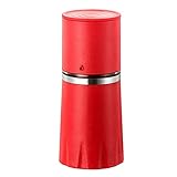 WHSS Kaffeemaschine, tragbar, Handkurbel, multifunktional, für Zuhause, kreative Bohnenmühle, 101 ml - 500 ml (rot)