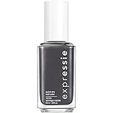 Essie Schnelltrocknender Nagellack „expressie“, Nr. 365 what the tech?, Grau, Vegane Formel, 10