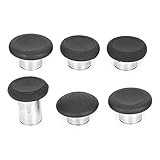 PUSOKEI 6 Stück Gummi Thumb Grips Caps, PS4 Gamepad Metall Thumb Grips 6 in 1 Thumb Grip, Protect Cover Ersatz Thumb Grip Cap Cover, für Xbox One Elite Series 2