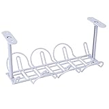 WZDTNL Kabelführung unter dem Schreibtisch, stabiles Tischuntergestell, Aufbewahrungsregal für Büro, Zuhause, Kü