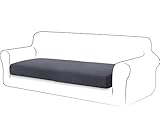 TIANSHU High Stretch Kissenbezug Sofakissen Schonbezug Möbelschutz Sofasitzbezug für Couch 1-teilige Kissenbezüge für 3 Sitzer (3 Sitzer, Grau)