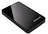 Intenso Memory Station 500 GB Externe Festplatte (6,35 cm (2,5 Zoll) 5400 U/min, USB 2.0, USB-Y Kabel) schw