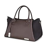 ABC Design Wickeltasche Royal Fashion Edition– Handtasche mit Baby Zubehör – Auch zum Umhängen – Melange Stoff & Leder-Imitat – Farbe: midnig