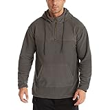 Zytyeu Pullovers Herren Winter Warm Bequem Lässig Mode Doppelseitig Polar Fleece Herren Lange Ärmel Große Größe Lose Outdoor Sports Reine Farbe Herren H