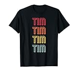 TIM Geschenk Name personalisiert lustig Retro Vintage Geburtstag T-S