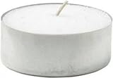 Hillfield 48 Maxi Teelichter Weiss Brenndauer 10 Stunden Paraffin Jumbo T