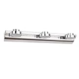 Baska LED Spiegel Wandleuchte Badezimmer Waschtischleuchten, 3-Licht Spiegel Frontleuchten Edelstahl Waschtisch Wandleuchte, Moderne Schminkspiegel Lampe Bad Garderobe Waschtischlamp