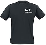 Mister Tee Herren FCK T-Shirt, Black, XXL