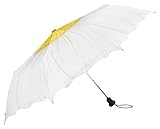 VON LILIENFELD Regenschirm Taschenschirm Blume Margerite Windfest Auf-Automatik Leicht Kompakt Stab
