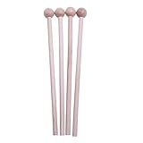 SUPVOX Holz Schlägel Drumsticks Kugelschläger Klangstäbe Instrument Teile Zubehör 4 Stück
