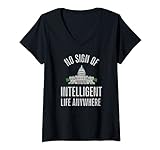 Damen Kein Zeichen des intelligenten Lebens überall im US-Kongress T-Shirt mit V