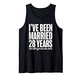 28 Jahre verheiratet achtundzwanzig Jahre Hochzeitstag Tank Top