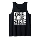 28 Jahre verheiratet achtundzwanzig Jahre Hochzeitstag Tank Top