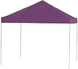 Shelter Logic - DROP SHIP Unisex-Erwachsene Straight Leg 50+ UPF Protection Pop-Up Canopy with Roller Storage Bag for The Beach, Park, Tailgating, and Andere Outdoor-Aktivitäten, violett, 10' x 10'