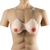 Gefälschte Silikonbrüste Titten Titten Enhancer Brust mit Gurt Für Crossdresser Drag Queen Men,XXXL