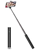 JTWEB Selfiestick Bluetooth Ultraleicht Aluminium Design Kabellos Premium Selfie Stick für iPhone Xs / XS / XR / X / 8 / 8P / 7 / 7P / 6s / 6 / 5, Android Samsung Galaxy S9 /8/7/6/ Note, Huawei, M