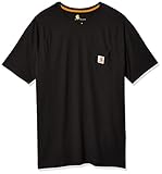 Carhartt Herren Force® Cotton Delmont Short-sleeve T-shirt T Shirt, Schwarz, L EU