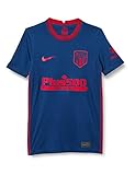 Nike Kinder T-Shirt ATM Y Nk BRT Stad JSY Ss Aw, Coastal Blue/(Sport Red) (Full Sponsor), S, CD4491