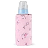 Heizung Flaschenwärmer, Haofy Baby Babyflaschenwärmer, USB Wiederaufladbar Milchflaschenwärmer, Neu Kontrollierbar mit Schalter, Tragbar Babyflasche Warmhaltenfür Outdoor Reisen Picknick
