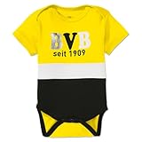 Borussia Dortmund BVB Baby Body Block Gelb/Weiss/Schwarz, 62-68