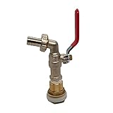 LEILEI Stlei Store 1/2-Zoll-kompatibel mit IBC. Tonsillenventil-Fass Gelenkdauer dauerhafter Kunststoff Messinghahnhahnventil Adapter Armaturen-Zubehör for Hausgarten (Color : 12in)