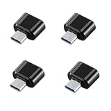 USB Typ C OTG Adapter Konverter [3er-Pack] – für Apple Xiaomi Samsung Note Huawei Mate – Pro USB-3.0 Anschluss USBC Typ-C Konverter (4, schwarz)