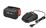 GARDENA Starter-Kit Starter-Kit P4A PBA 18V/72 + AL 1830 CV: Für alle gängigen Power For All Geräte, 95 Minuten Ladezeit, Ready to Go Funktion, 4,0 Ah (14907-20)
