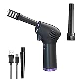 HIZQ Handstaubsauger, Kabelloser Staubsauger Mit Starker Saugkraft, Wiederaufladbarer Tragbarer Leichter Handstaubsauger Für Haustierhaare, Haus U