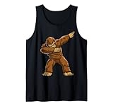 Dabbing Bigfoot Funny Sasquatch Boys Men Dab Dance Monster Tank Top