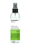 CLEANER-4- Golf Spezialreiniger Set 150 ml + Mikrofastertuch 40 x 40 cm Rillen-Reiniger Griff-Reiniger Ball-Reiniger für Golfschläger und Golfausrüstung