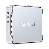 Mini PC, NiPoGi 12GB DDR4/ 128GB ROM Celeron J4125 Mini Desktop Computer Windows 10 Pro, Triple Displays, Dual WiFi, Gigabit Ethernet, 4K UHD Kleiner PC für Büro, Business, Firmen, Schüler, HTPC