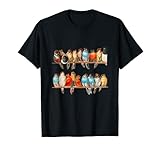 Vogel Lustiges T-Shirt Sittich Kolibri Vogelbeobachtung Kleidung Herren Lustige Waren Lustig Geschenk T-S