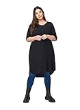 Zizzi Große Größen Damen Kurzarm Kleid aus Viskose Gr 42-44 Schw