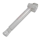 YTATY Wasserpfeife aus Acryl, mit Deckel, tragbar, langlebig, abnehmbar, aus Glas, Weiß